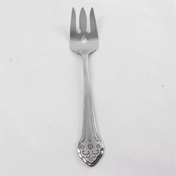 Set of 2 Oneida Lakewood Medium Solid Cold Meat Serving Forks 8.5" 