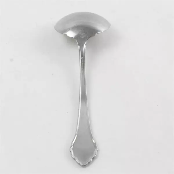 Set of 2 Oneida Lakewood Stainless Solid Gravy Ladles 7.5" Vintage