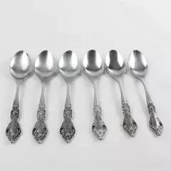 Set of 6 Oneida Northland Baton Rouge Stainless Teaspoon 6" Silverware