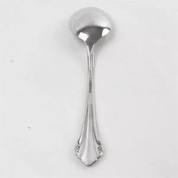 Set of 7 Oneida Repose Stainless Oval Place/Soup Spoons 7" 