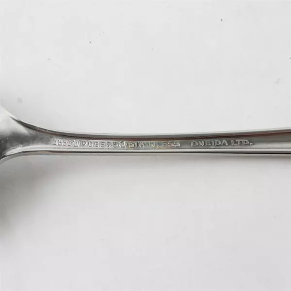 Set of 3 Oneida Repose Stainless Oval Soup Spoons 7" New