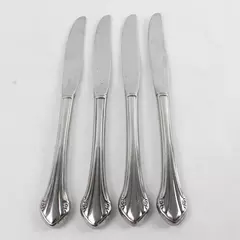 Set of 4 Oneida Repose Stainless Modern Hollow Handle Dinner Knives