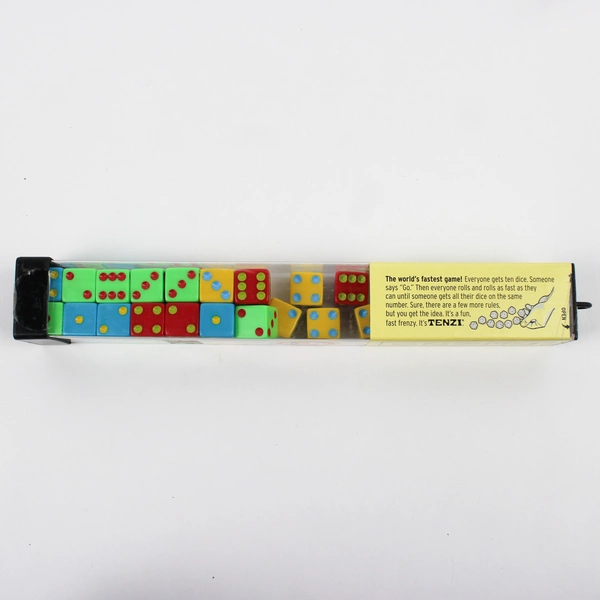 TENZI Dice Game 1 Tube of 4 Colors Dice, Fast Family Carma Games, LLC
