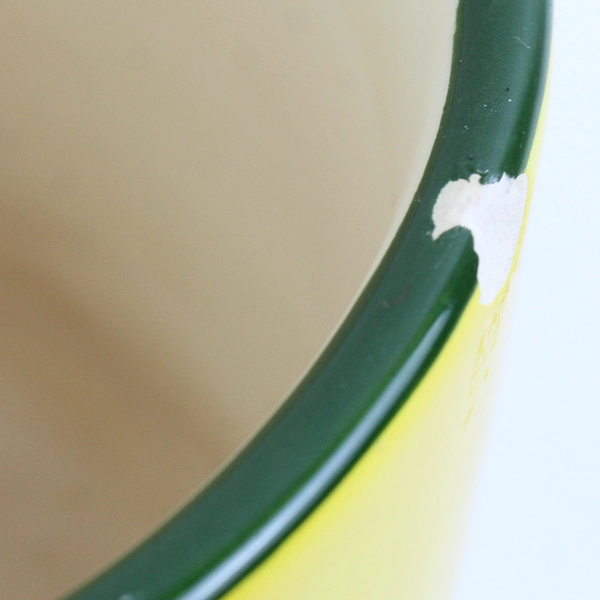 Cracker Barrel Multicolor Fresh Picked Pattern Ceramic Mug 4.75" Tall