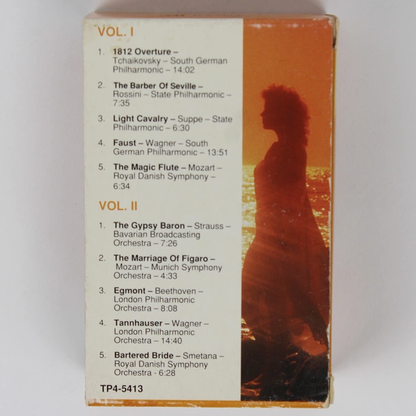 Favorite Classical Overtures 2 Tape Box Set Volumes 1 & 2 Good 
