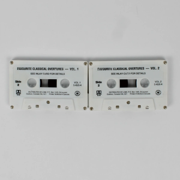 Favorite Classical Overtures 2 Tape Box Set Volumes 1 & 2 Good 