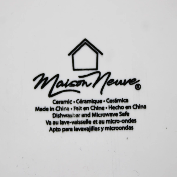 Lot Of 4 Maison Neuve Solid White Ceramic Soup Bowls 3.25" Tall 6.5" Diameter