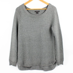 Cynus Solid Gray Color Long Sleeve Knit Sweater Women's Size M