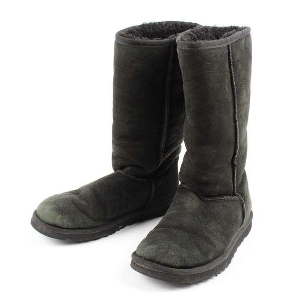 UGG Australia Solid Black Color Classic Tall Boots Women's US Size W6