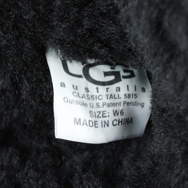 UGG Australia Solid Black Color Classic Tall Boots Women's US Size W6