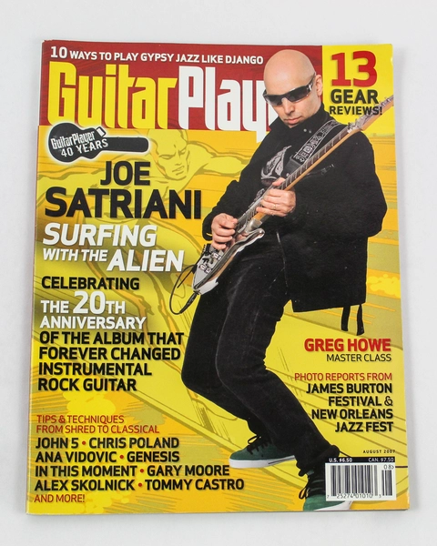Magazine Guitar Player Joe Satriani Surfing With The Alien August 2007 