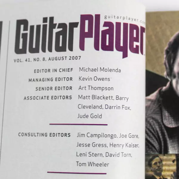 Magazine Guitar Player Joe Satriani Surfing With The Alien August 2007 