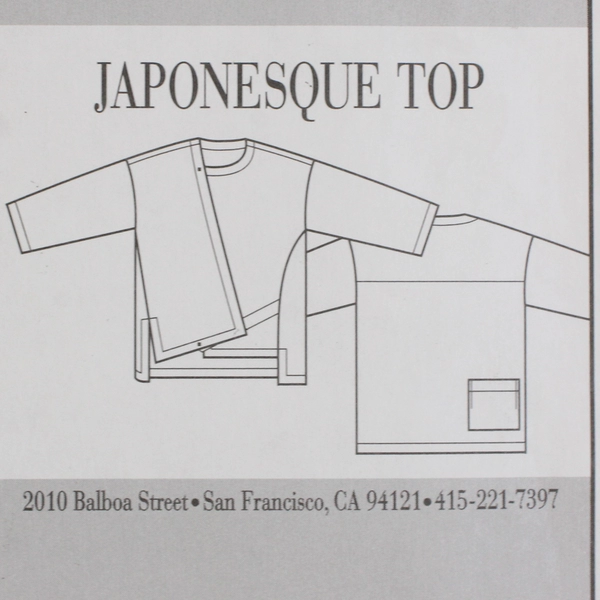 The Sewing Workshop Collection Japonesque Top Pattern Women's Sizes (S-L) 2010