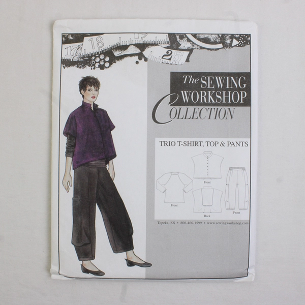 The Sewing Workshop Collection Trio Tops & Pants Pattern Women's (XS-XXL) 2008