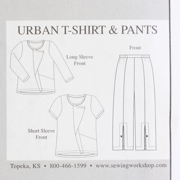 The Sewing Workshop Collection Urban T-Shirt/Pants Pattern Women's (XS-XXL) 2009