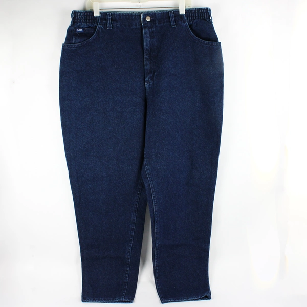 Lee Women's 22W Dark Wash Elastic Waist Band Jeans 