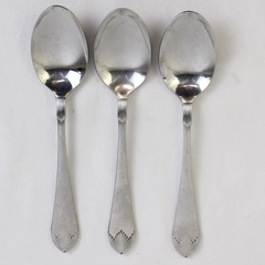 Lot of 3 Laslo for Mikasa Regency Oval Soup Spoons 18-8 Stainless 7.25"
