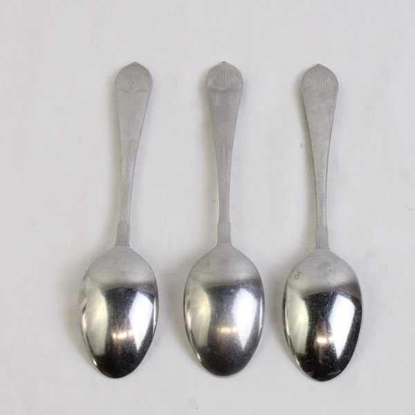 Lot of 3 Laslo for Mikasa Regency Oval Soup Spoons 18-8 Stainless 7.25"