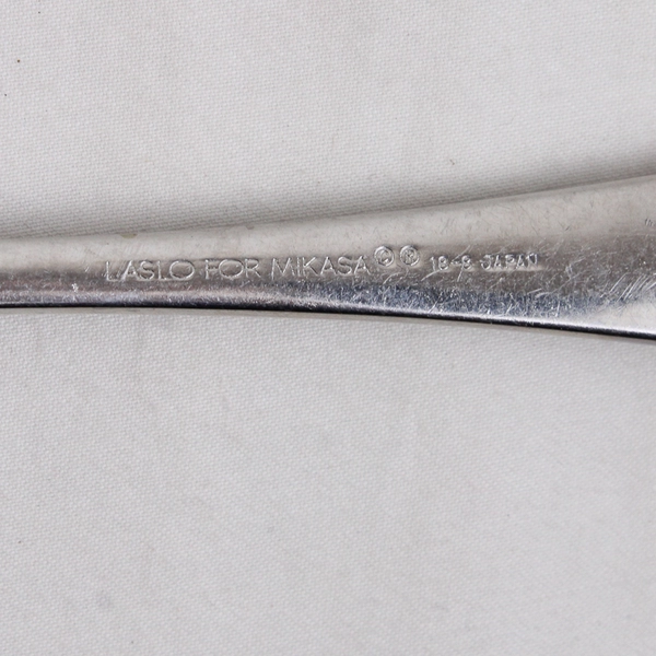 Lot of 3 Laslo for Mikasa Regency Oval Soup Spoons 18-8 Stainless 7.25"