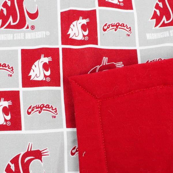 Lot Of 2 Matching Washington State University WSU Cougars Red/Gray Placemats