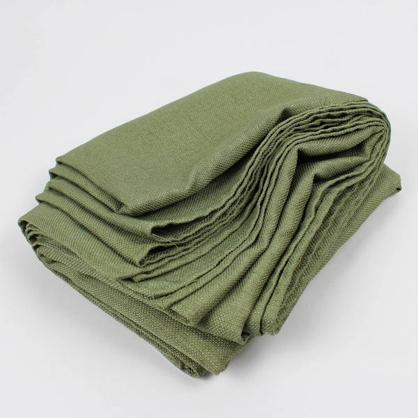 Unbranded Solid Olive Green Color Fabric Tablecloth 80" x 116"