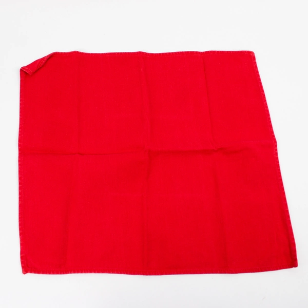 Lot Of 4 DII For The Home Red & Orange Fabric Napkins 100% Cotton 15" x 16"