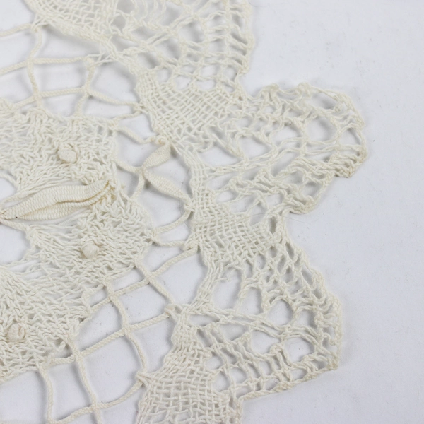 Lot of 4 Vintage Handmade Doilies, Oval Shaped