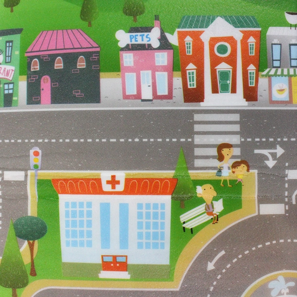 Prince Lionheart Playmat City/Farm Double Sided With Carry Bag 78" x 70"