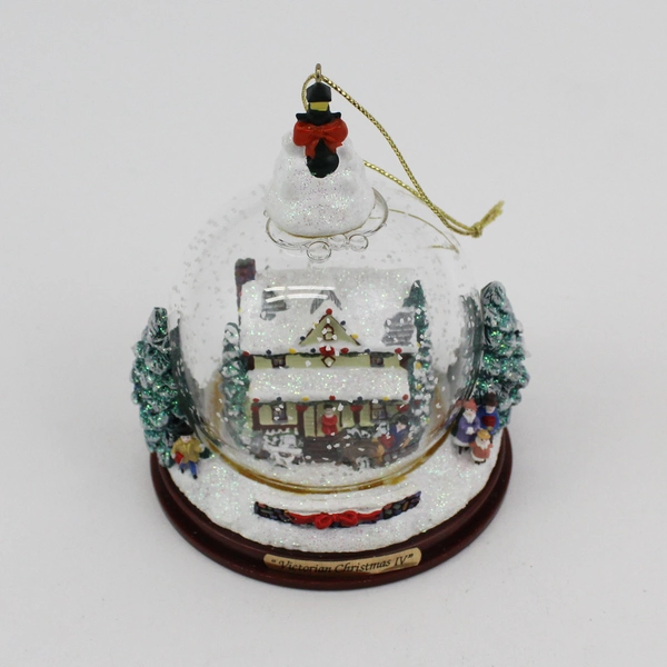 2002 Thomas Kinkade Winter Places Snow Globes Set 5 A Winter's Night w/ COA