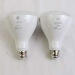 Lot Of 2 GE Relax HD LED Light Indoor Floodlight Bulbs 10.5W 700 Lumens 120mA