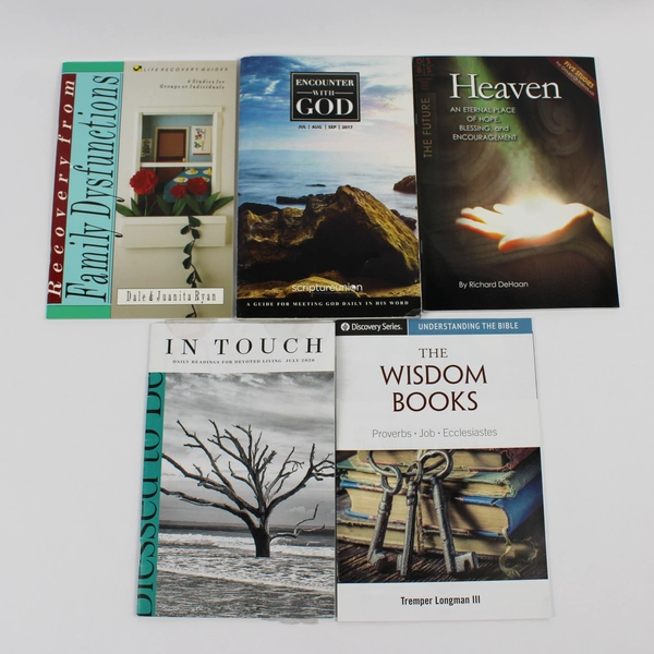 Lot of 12 Christian Religious Bible Study Guides & Booklets Paperback