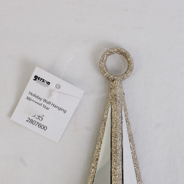 Gerson International Silver Holiday Wall Hanging Mirrored Star