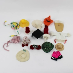 Lot of 15 Unbranded and Handmade 10"-12" Doll Clothing and Hats