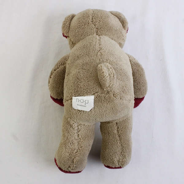 Brookstone NAP Cuddle Bear Brown with Red Details Still in Package