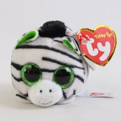 Teeny Tys ZILLA Zebra Plush Glass Stuffed Beads Stuffed Toy