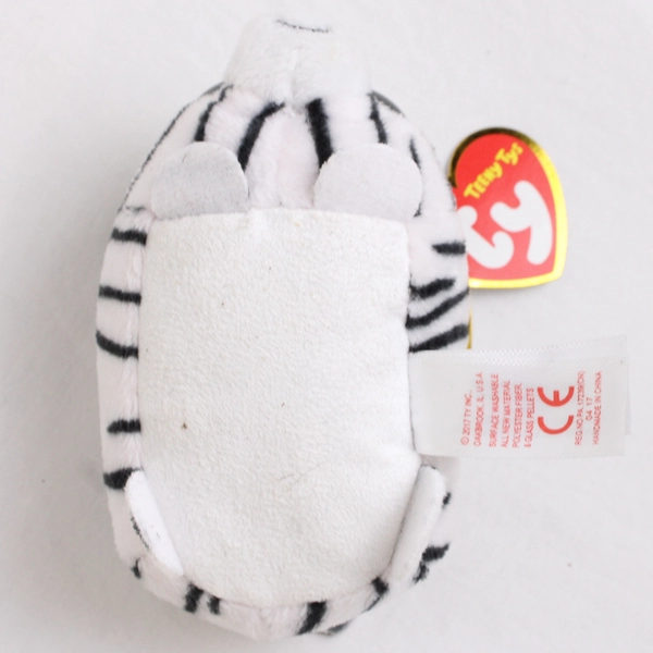 Teeny Tys ZILLA Zebra Plush Glass Stuffed Beads Stuffed Toy