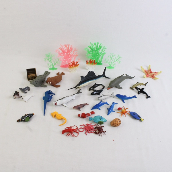Lot of 36 Safari Ltd. Mixed Sea Creatures and Animals