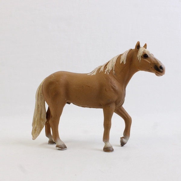 Schleich Horse Light Brown and White Stallion Figure 2006
