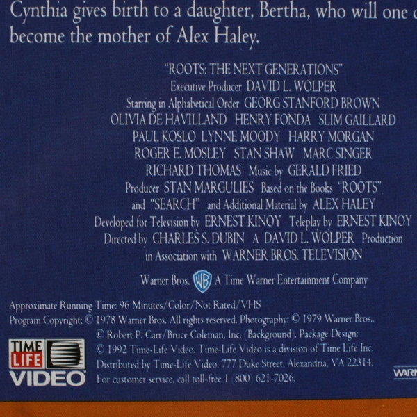 Roots VHS Tape Collection Vol 1-6 Next Generations Vol 7-13 & The Gift Vol 14 