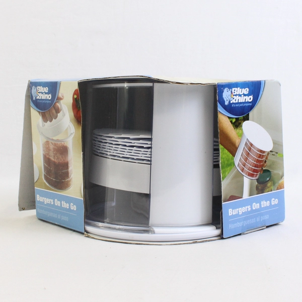 Blue Rhino Burgers On The Go Clear Container Open Box