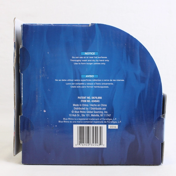 Blue Rhino Burgers On The Go Clear Container Open Box