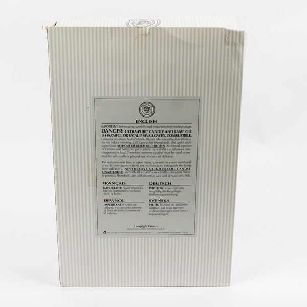 Lamplight Farms Hand Blown Teardrop Glass Oil Candle Masterpiece Series Twin Set