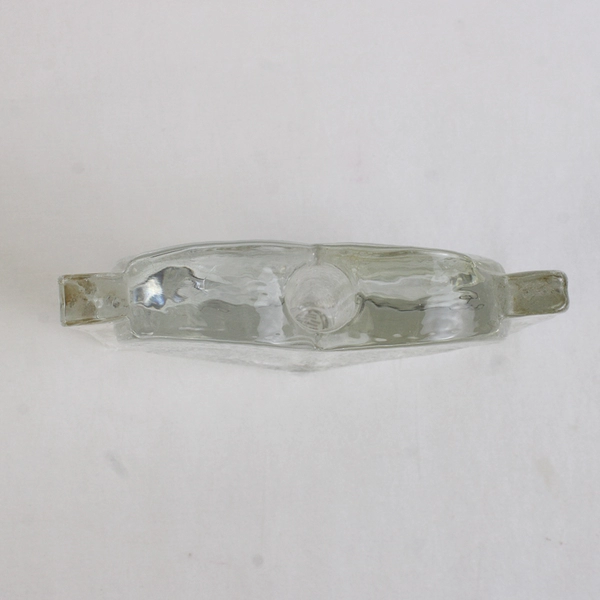 Two's Company Inc Handblown Clear Glass Heart Shaped Bud Vase 4" Tall