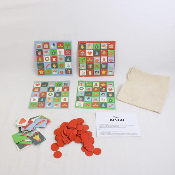 Professor Puzzle Christmas Festive Family Bingo Game Set Complete B200