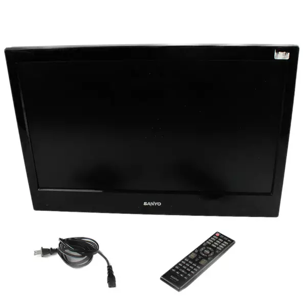 Sanyo DP26671 25" 720p LCD TV Built-In DVD Tested Remote No Stand