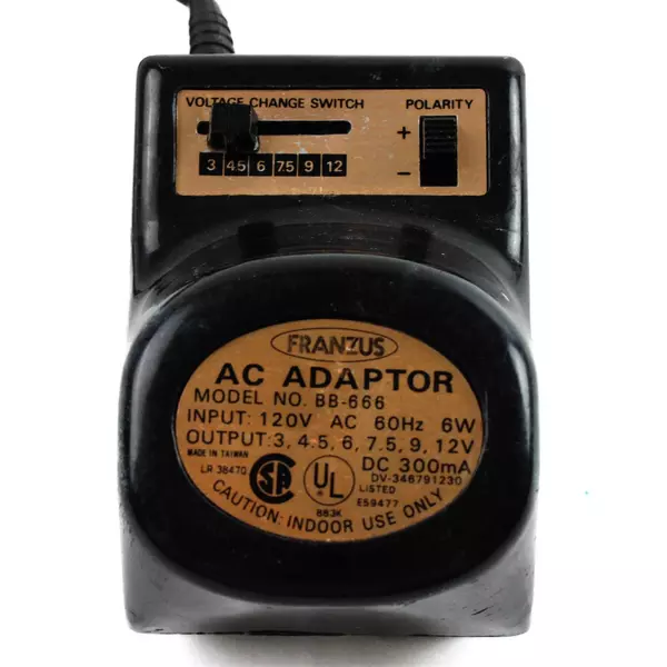 VINTAGE FRANZUS BB-666 AC Adapter Universal Multi-Voltage Untested