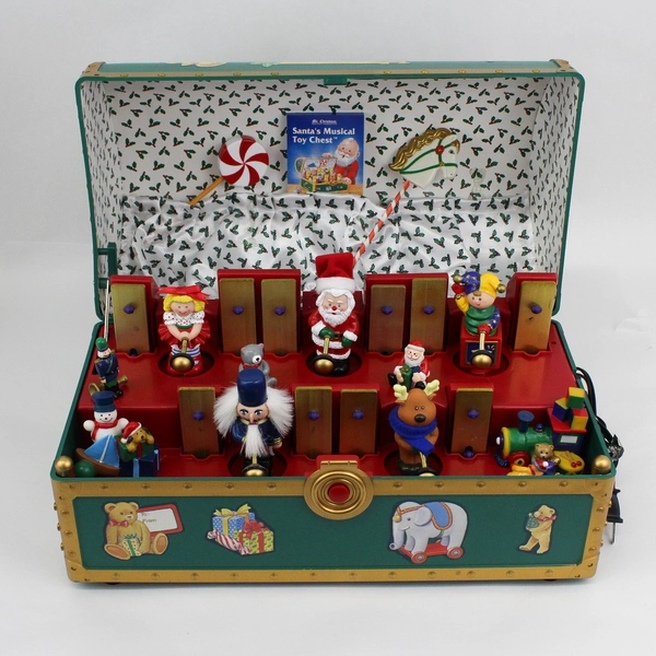 1994 Mr. Christmas Santa's Musical Toy Chest Animated 35 Songs Works