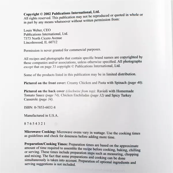 Favorite Brand Name All-Time Favorite Casseroles Cookbook 2002 HC