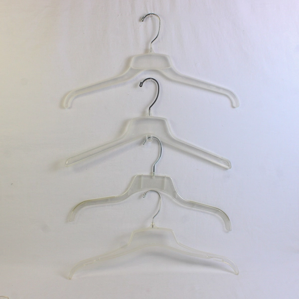 Lot of 10 Clear Plastic Clothes Hangers Closet Storage Organization