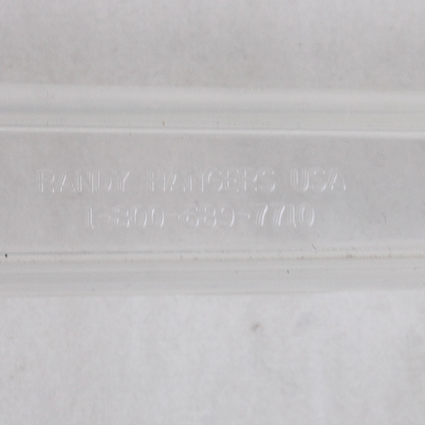 Lot of 10 Clear Plastic Clothes Hangers Closet Storage Organization